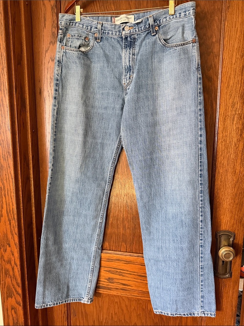 Levi's 529 Low-Rise Light Wash Straight Leg Men's Jeans